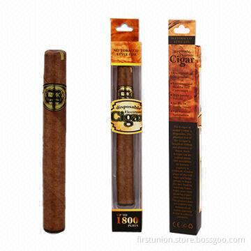 1,800 Puffs Disposable Electronic Cigar with Dark Brown Appearance and Soft Suction Nozzle